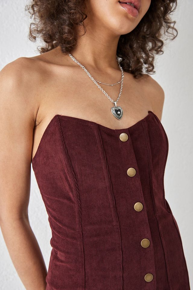 UO – Bustier-Minikleid „Cali" aus Cord #2