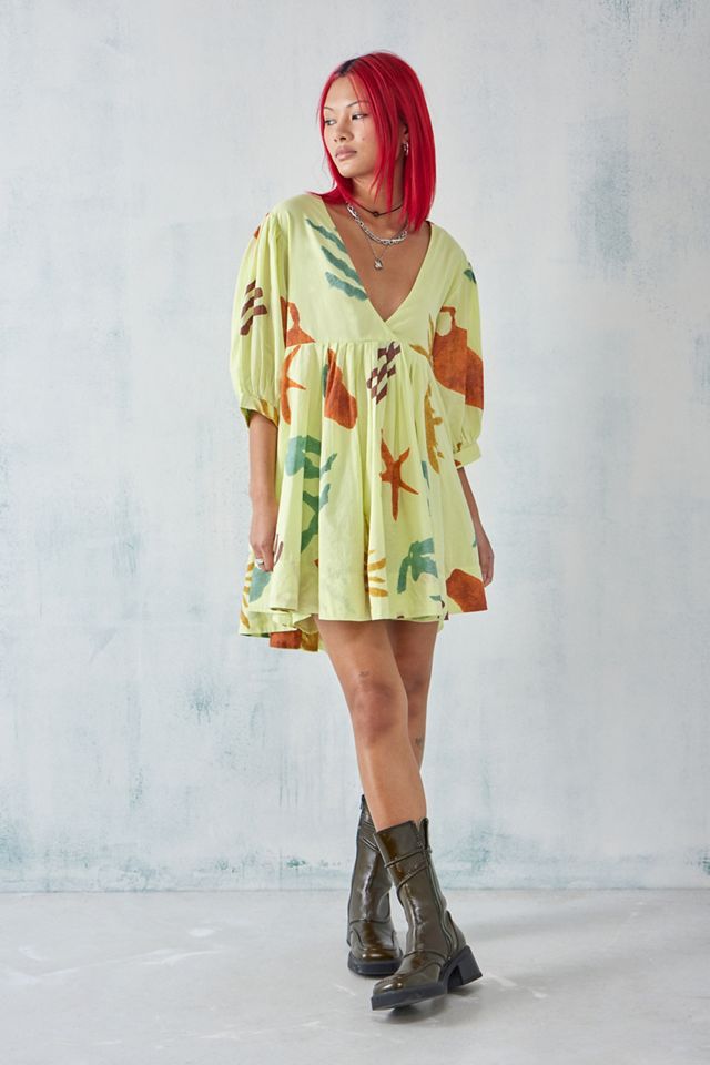 UO Vero Abstract Shapeless Mini Dress #2