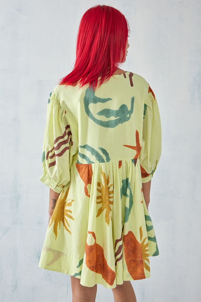 UO Vero Abstract Shapeless Mini Dress #3
