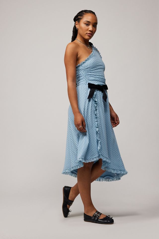 Kimchi Blue Virginia Ein-Schulter Midi-Kleid #1