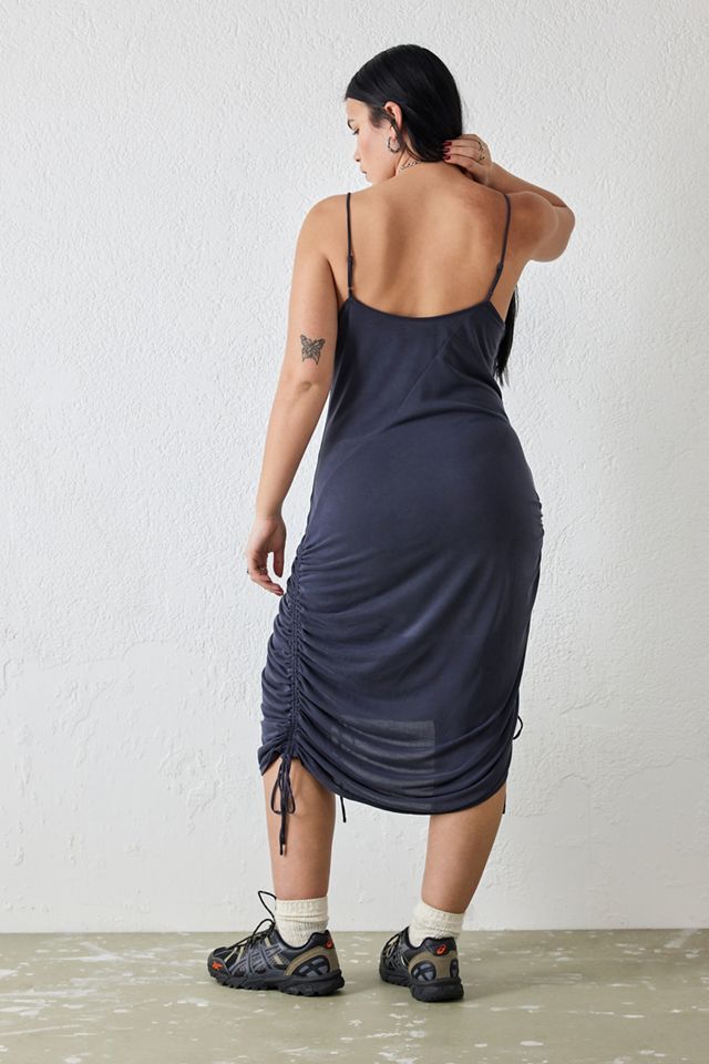 Vestito Mini Arricciato in Cupro UO Hanna #6