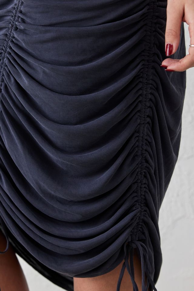 Vestito Mini Arricciato in Cupro UO Hanna #7