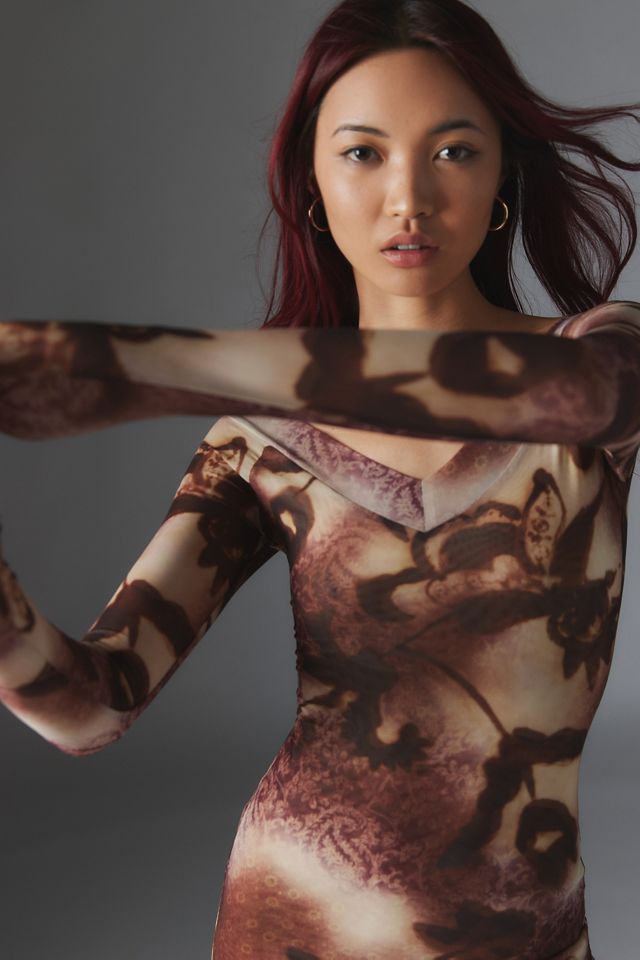 Silence + Noise Dylan Off-The-Shoulder Maxi Dress #1