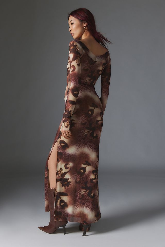 Silence + Noise Dylan Off-The-Shoulder Maxi Dress #4