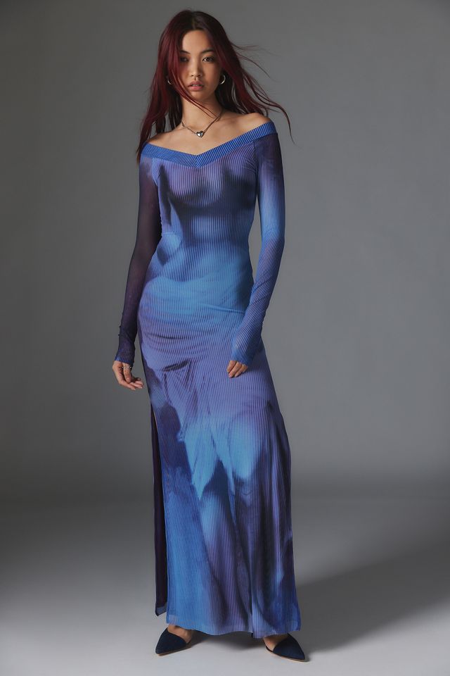 Silence + Noise Dylan Off-The-Shoulder Maxi Dress #2