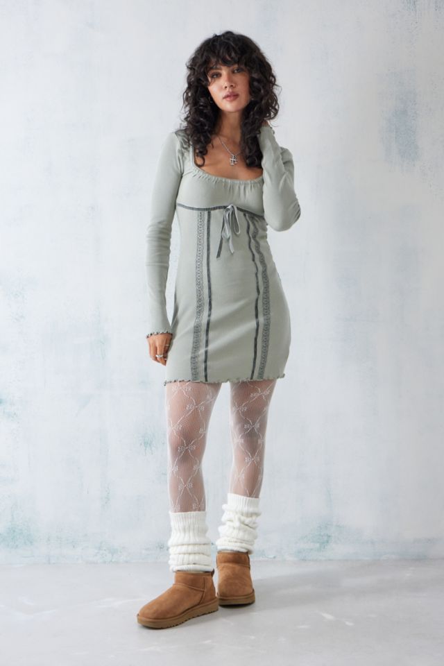 BDG Noori Ribbon Mini Dress | Urban Outfitters UK