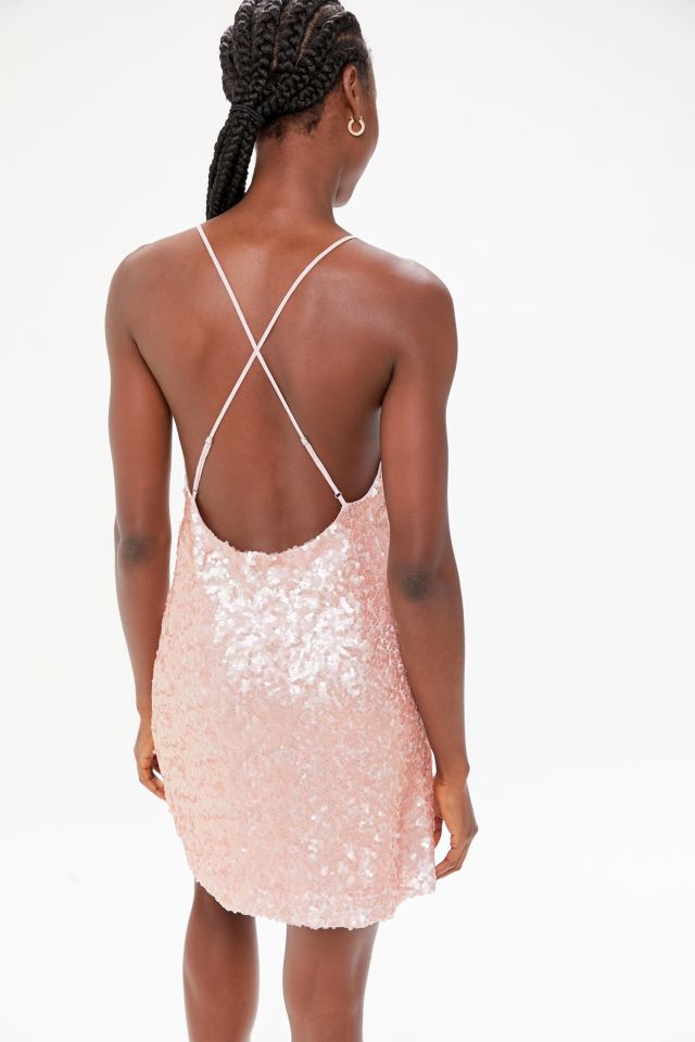 Urban outfitters 2025 pink sparkly dress