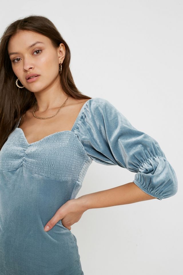 UO Maeve Velvet Mini Dress #1