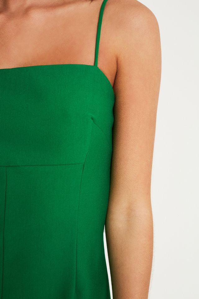 Silence + Noise Audrey Green A-Line Mini Slip Dress | Urban Outfitters UK