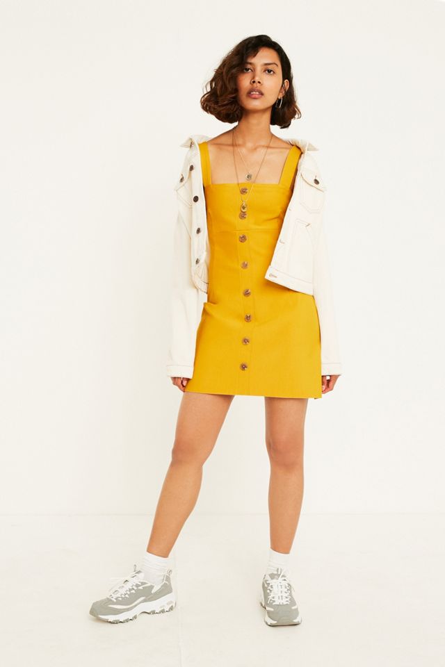 UO Sandy Button-Through Slip Dress #3