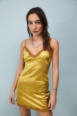 satin mini dress