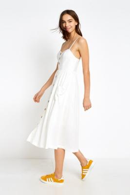 Urban outfitters white sales button down dress