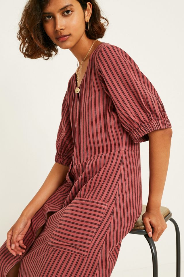 UO Missy Abito da giorno a righe verticali #2