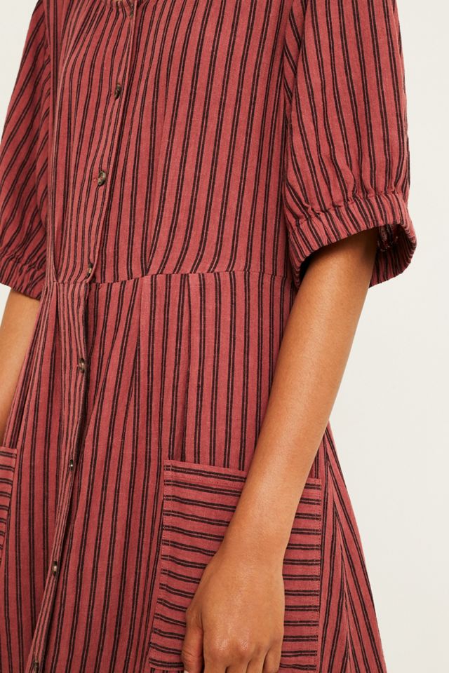 UO Missy Abito da giorno a righe verticali #3