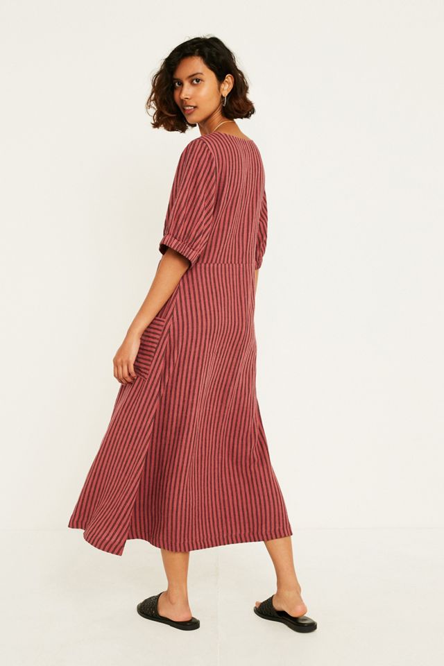 UO Missy Abito da giorno a righe verticali #4