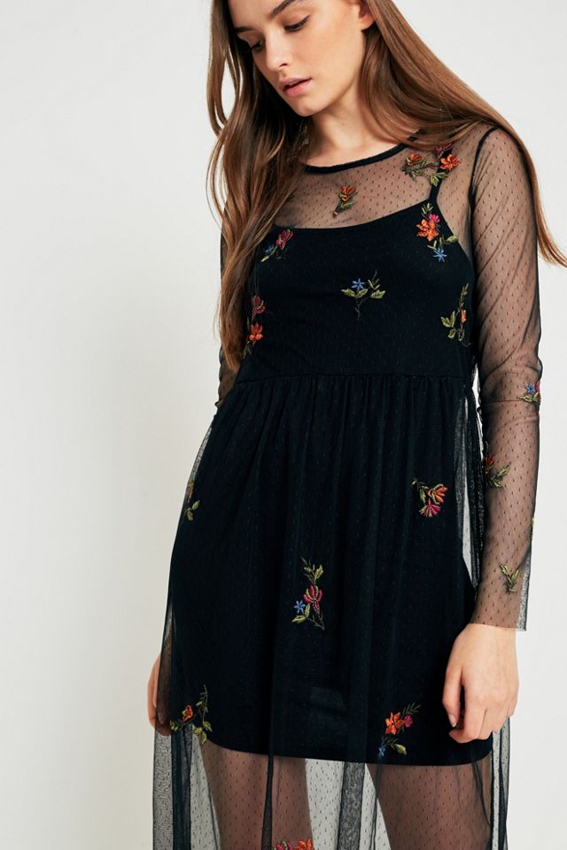 Spille & Aghi Dobby Ricamo Mesh Dress #1