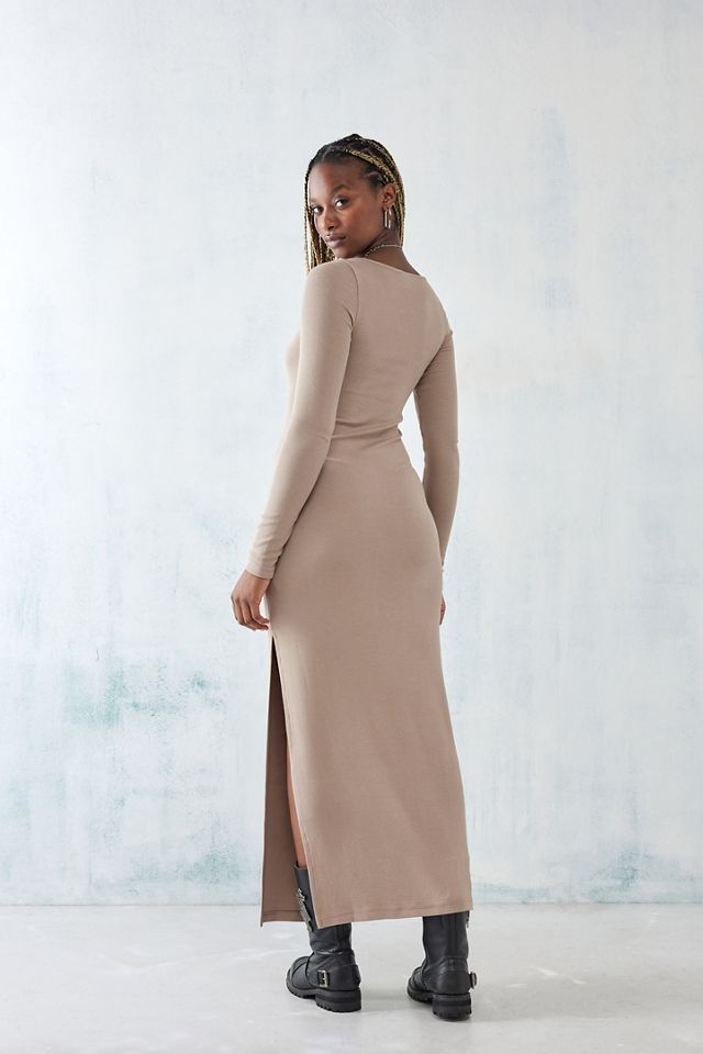 UO Sabina Langarm Slinky Maxikleid #3