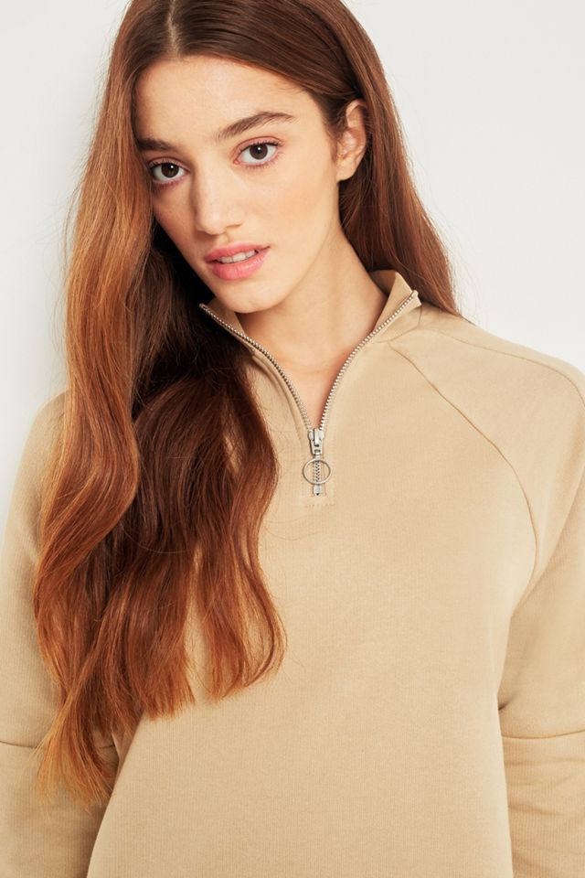 BDG Seamed Half-Zip Sweatshirt Dress #2