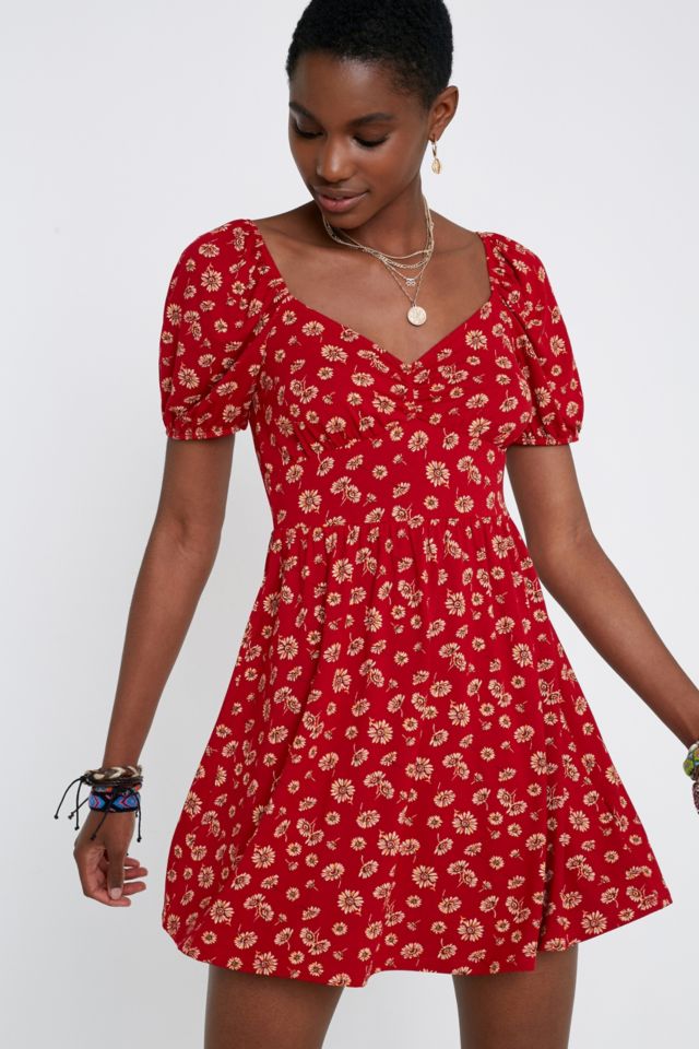 Urban outfitters hotsell red mini dress