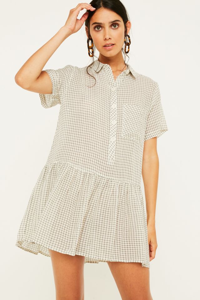 UO Waring Drop-Waist Shirt Dress | Urban Outfitters UK