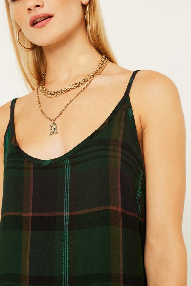 UO Rigby Green Midi Dress | Urban Outfitters UK