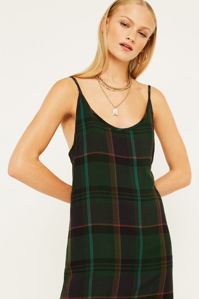UO Rigby Green Midi Dress | Urban Outfitters UK