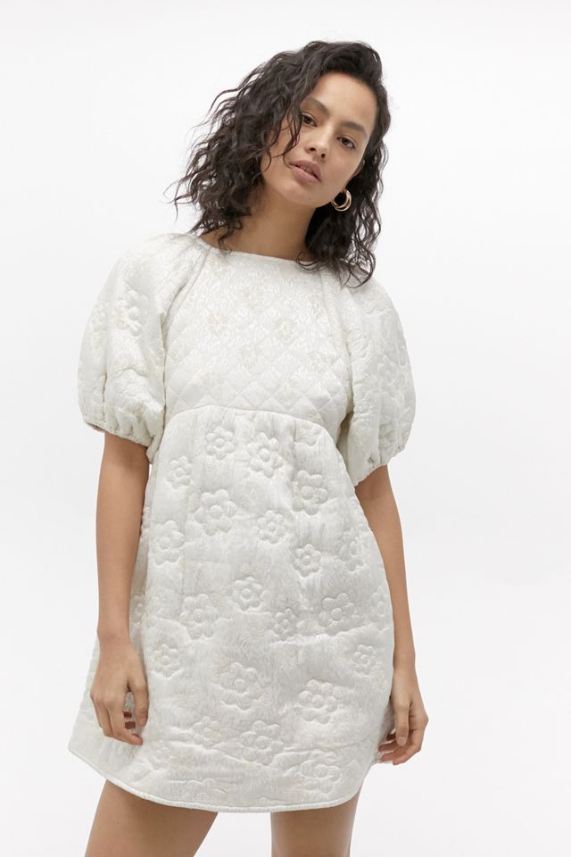 green emerald velvet dress DREAM Amour Jacquard Mini Dress – Sister Jane main image 0