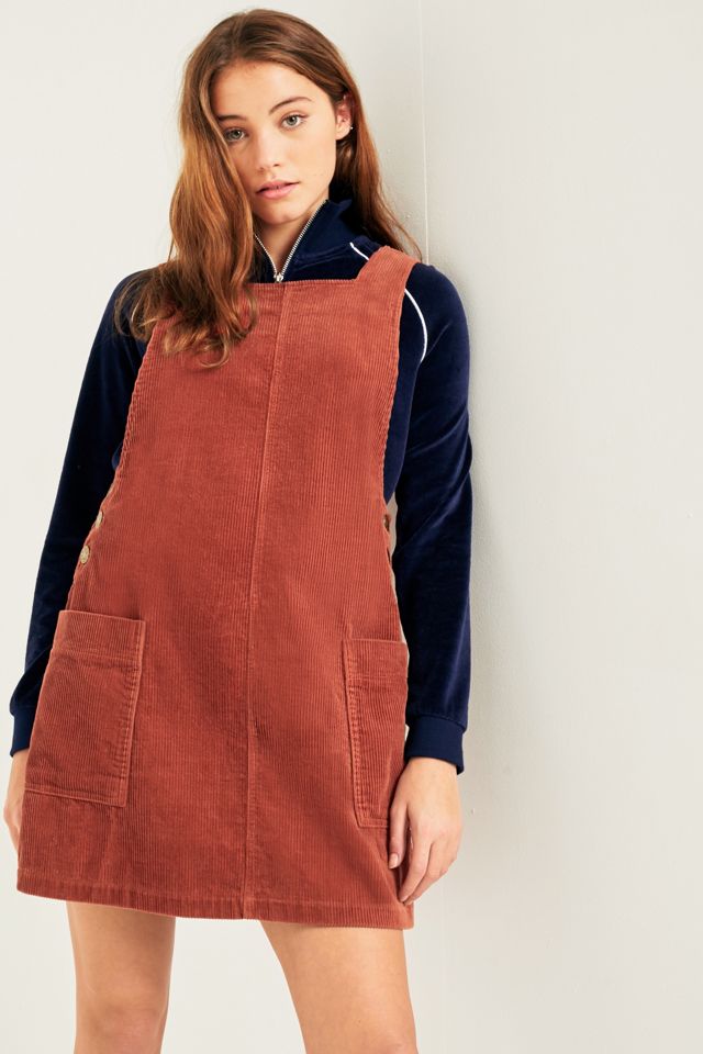 BDG Easy Brown Corduroy Pinafore #4