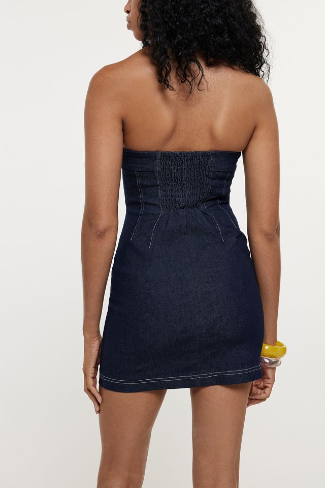 Silence + Noise Ashton Denim Mini Dress #3