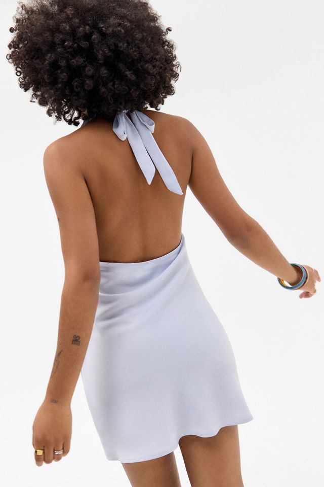 UO Alana Cowl Satin Mini Dress #3