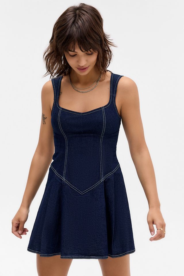 BDG Leah Plissiertes Minikleid #1