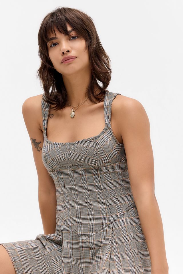 BDG Leah Pleated Mini Dress #3