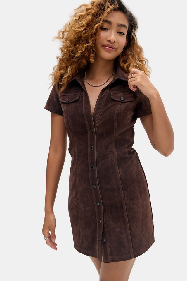 BDG Polly Faux Suede Mini Dress #2