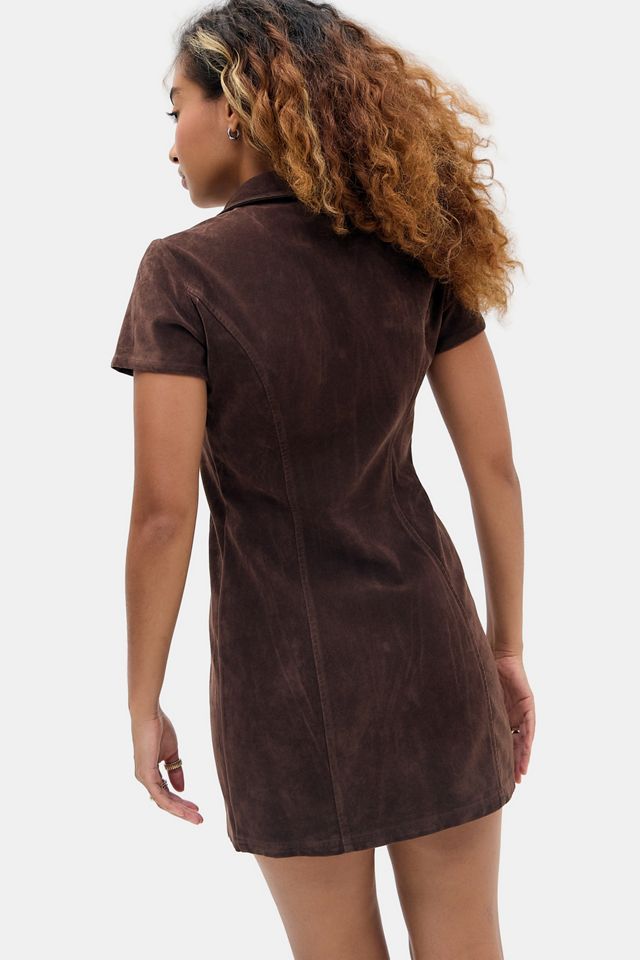 BDG Polly Faux Suede Mini Dress #3