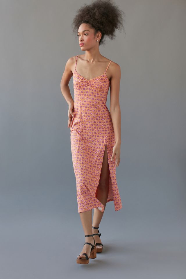 Urban outfitters orange floral dress sales
