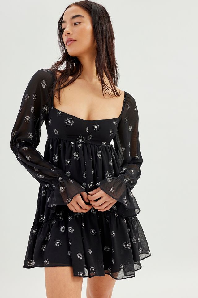 long formal dress no slit Long Sleeve Sequin Evening Dress with Side Split main image 1
