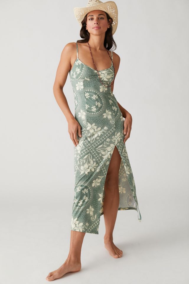 Urban outfitters 2025 green slip dress