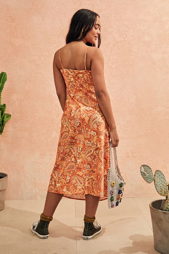 UO Printed Mallory Cowl Midi Dress #2