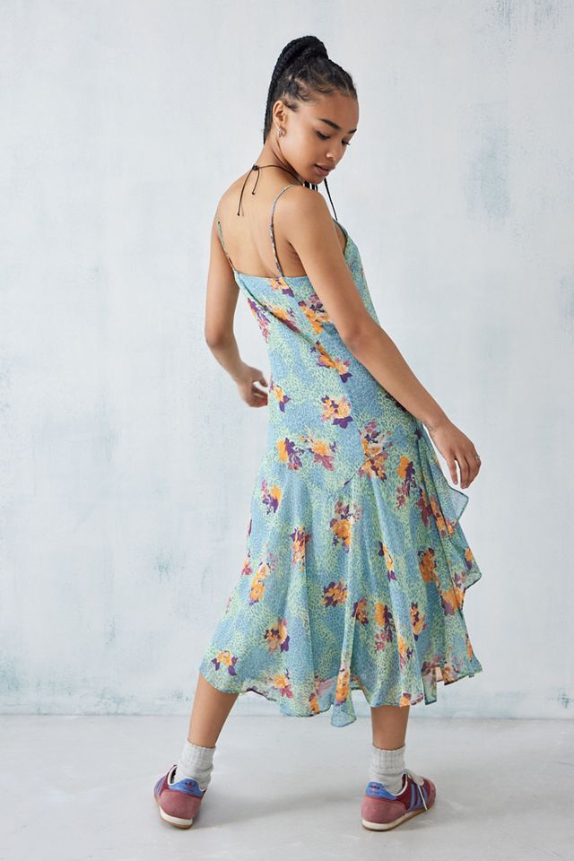 Vestido Floral en Cascada UO Vicky #3