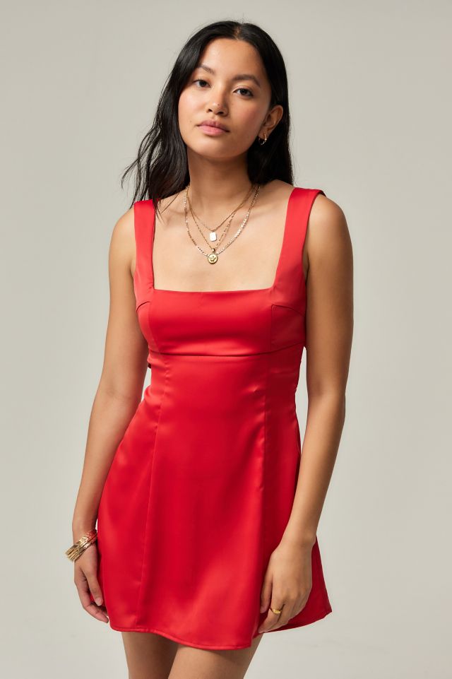 Light Before Dark Bri Bow Mini Dress | Urban Outfitters UK