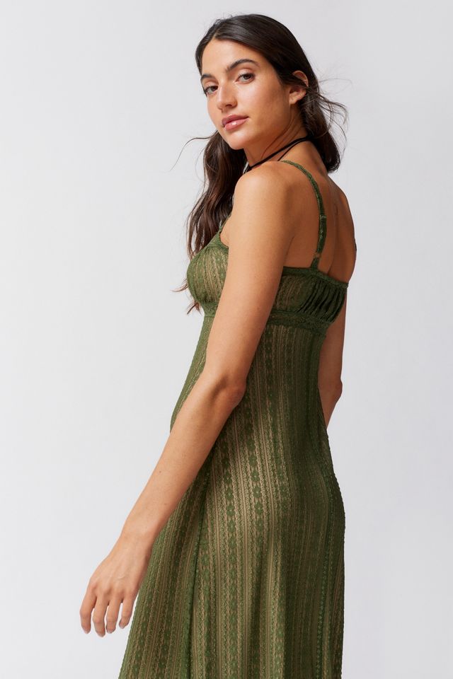 UO - Robe midi en dentelle Nikita à ourlet en pointes #2