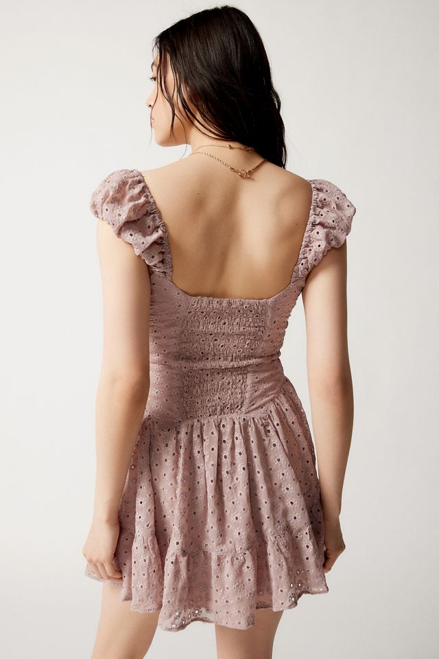 UO Leilani Broderie Minikleid #3