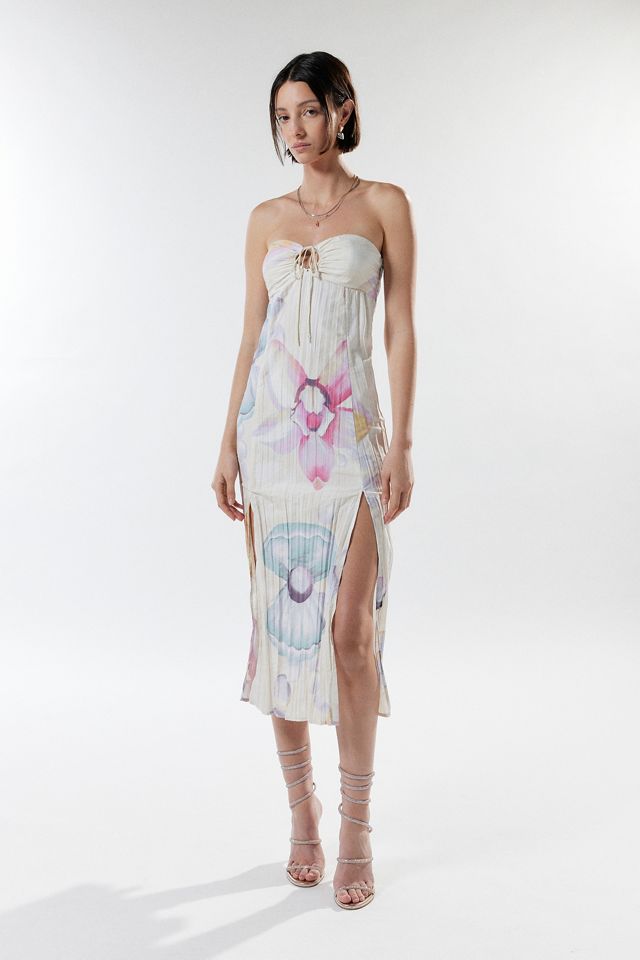 Silence + Noise Kai Floral Midi Dress #1