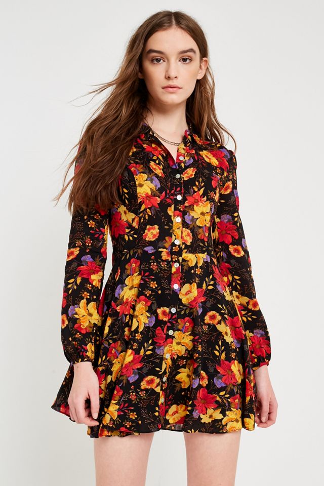 Kimchi Blue Sabrina Floral Shirtdress #4