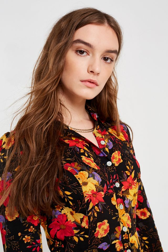Kimchi Blue Sabrina Floral Shirtdress #5