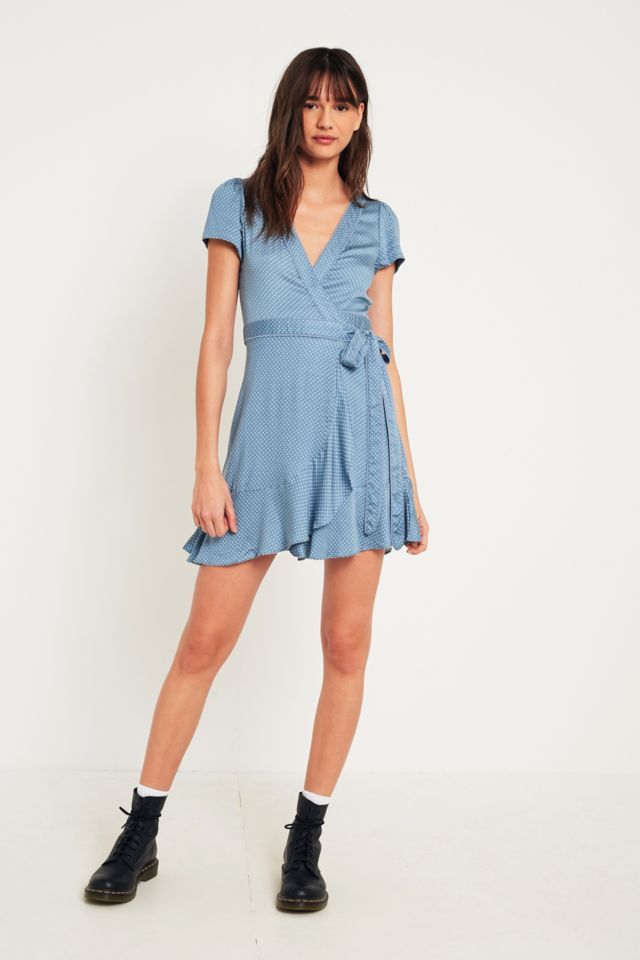 Urban outfitters best sale white wrap dress