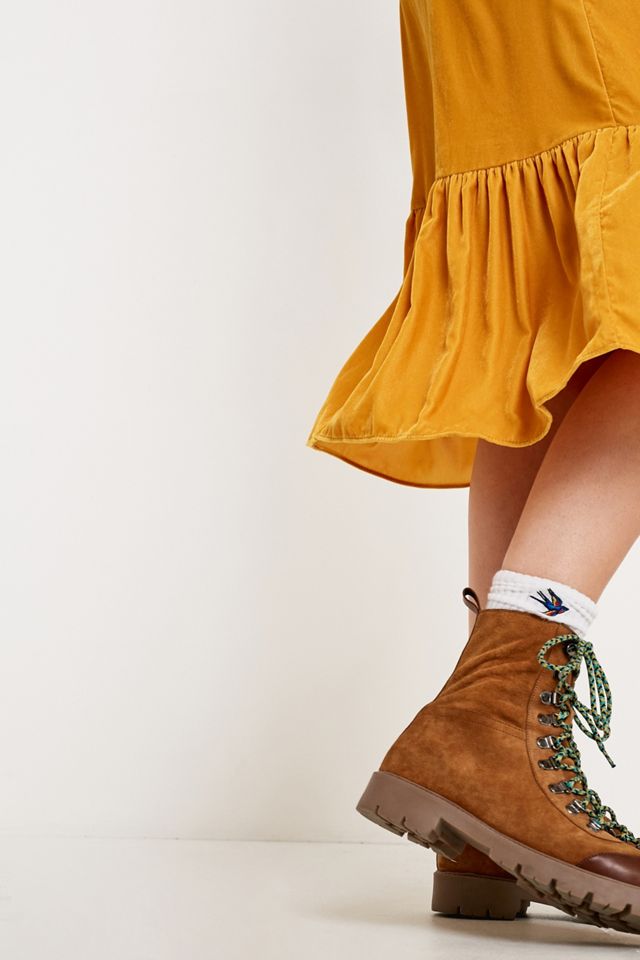 UO - Robe midi Madeline en velours à volants #1