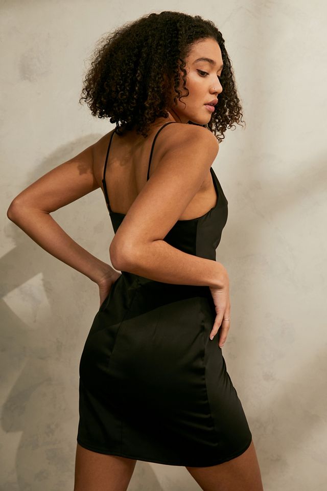 UO Mallory Cowl Slip Mini Dress #2