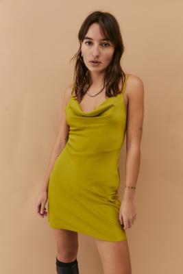 UO Mallory Cowl Slip Mini Dress | Urban Outfitters UK