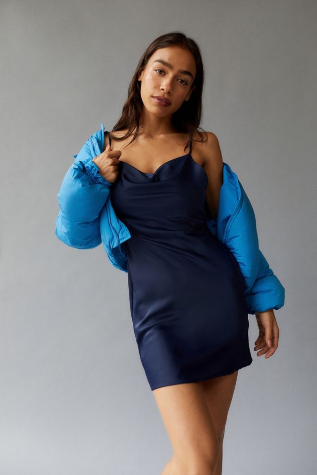 UO Mallory Cowl Slip Mini Dress #2